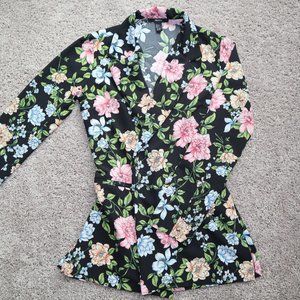 Blue & Pink Floral Blazer